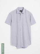 Frank + Oak Short-sleeved Cotton-linen Shirt - Lavender