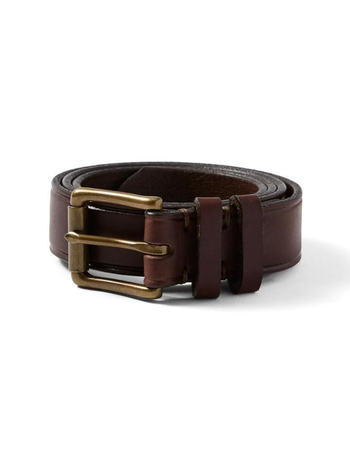 Frank + Oak Italian Leather Belt In Walnut