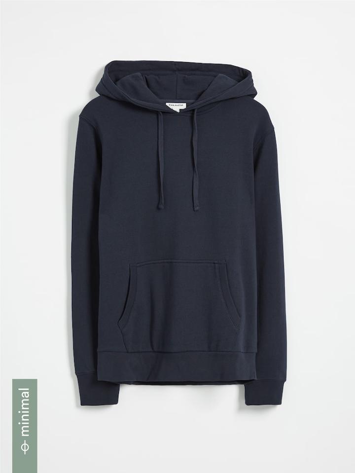 Frank + Oak Organic-cotton-blend Fleece Hoodie - Navy