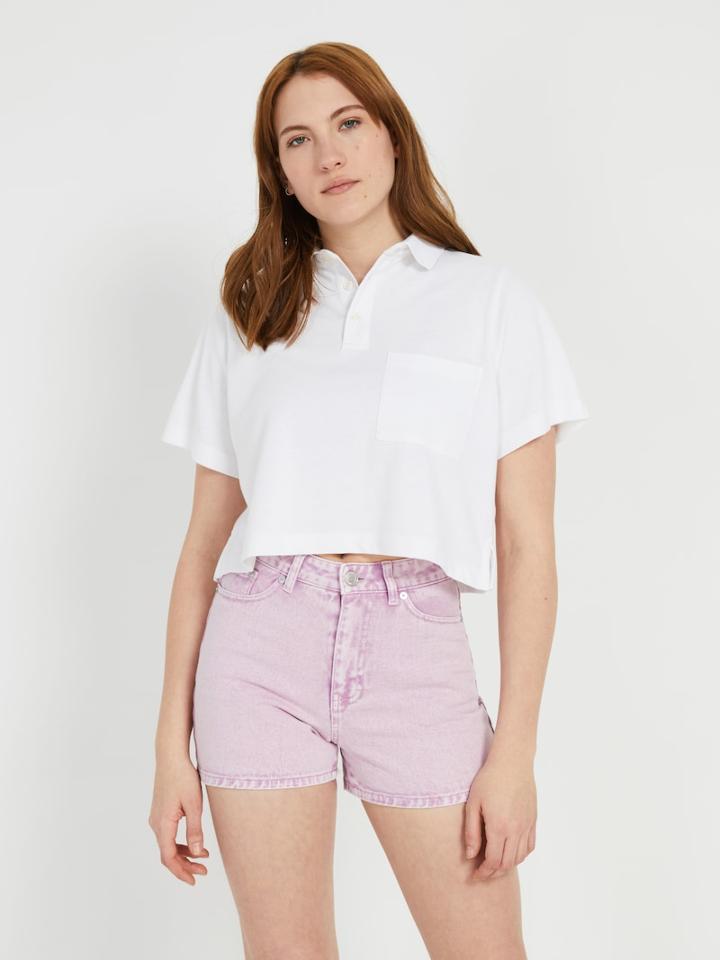 Frank + Oak Wide Collar Polo Shirt