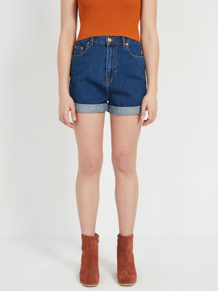 Frank + Oak The Nina Wide-fit Jean Short - Classic Indigo