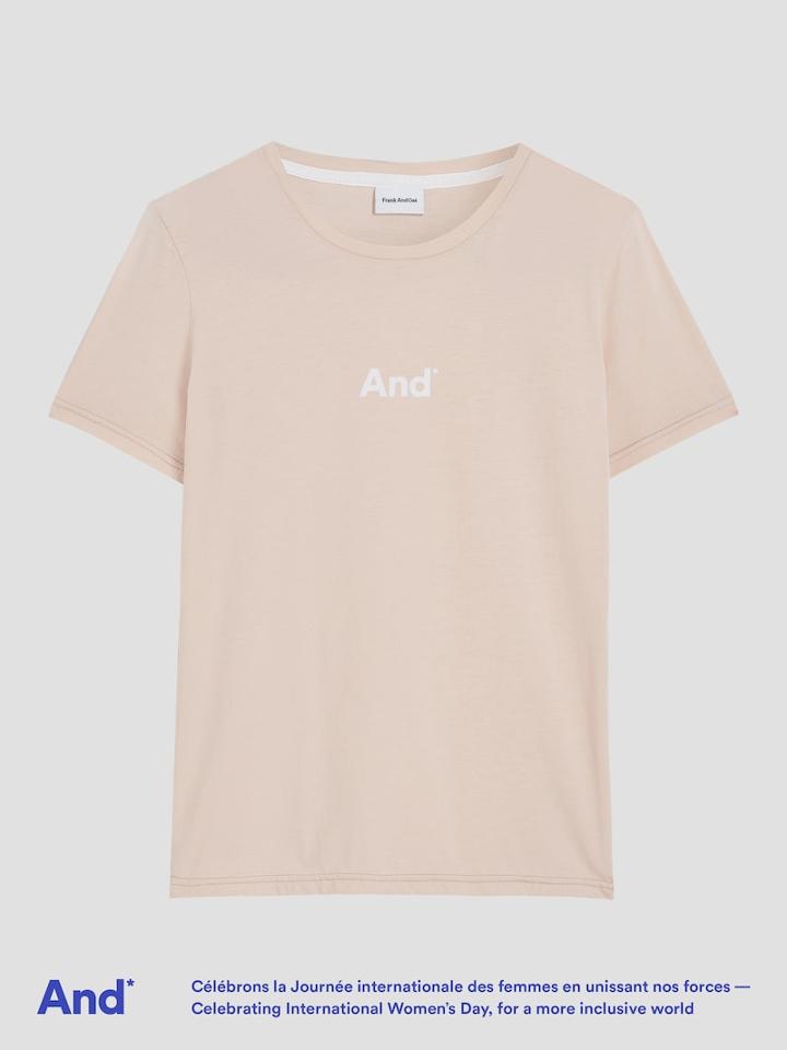 Frank + Oak And Intl. Women's Day Cotton Tee In Peach Whip
