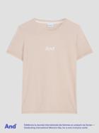 Frank + Oak And Intl. Women's Day Cotton Tee In Peach Whip