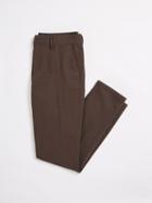 Frank + Oak The Becket Textured Skinny Fit Trousers - Mixed Brown
