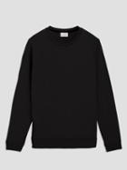 Frank + Oak Drirelease French Terry Crewneck Sweatshirt In Black