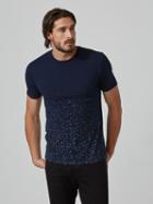 Frank + Oak Mini Triangle Cotton-jersey T-shirt In Navy