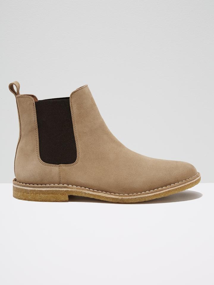 Frank + Oak The George Suede Chelsea Boot In Sand