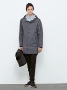 Frank + Oak State Concepts Triple Torrent Fishtail Raincoat In Grey