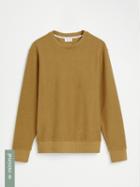 Frank + Oak Cotton-recycled Poly Crewneck In Yellow
