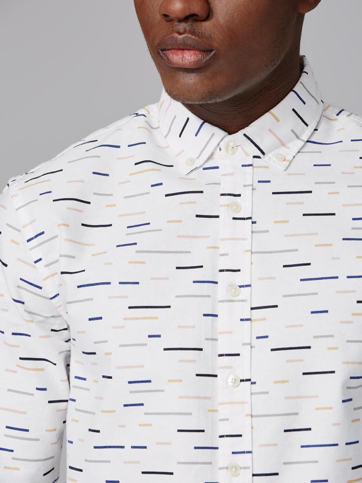 Frank + Oak Color Field Print Oxford Shirt