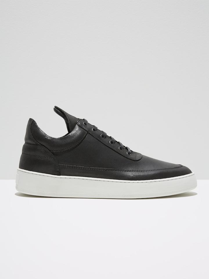 Frank + Oak Filling Pieces Low Top Gf In Black