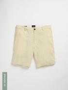 Frank + Oak The Newport Washed Linen Short In Soft Yellow