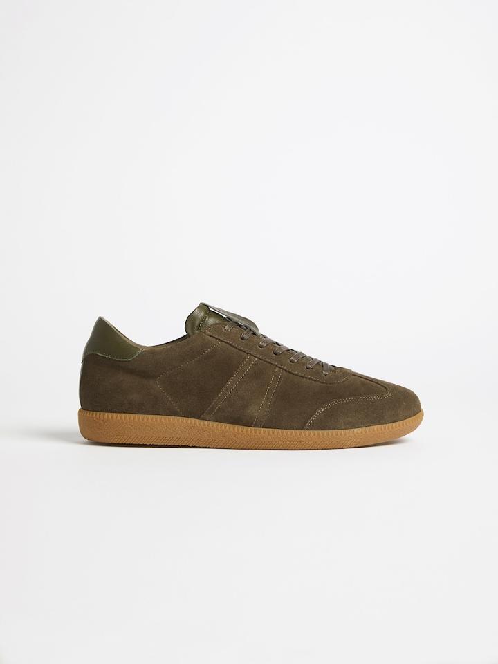 Frank + Oak The Platz German Army Trainer In Olive