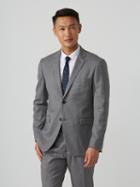 Frank + Oak The Laurier Stretchwool Flannel Suit Jacket In Grey Heather