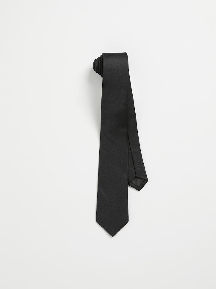 Frank + Oak Classic Slim Tie In Black