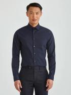 Frank + Oak The Laurier Extra-slim Stretch Dress Shirt In Navy