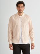 Frank + Oak Light Poplin Snap Button Bomber In Pink