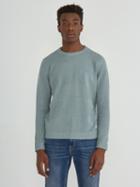 Frank + Oak The Airy Summer Crewneck Sweater In Light Teal