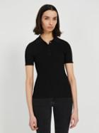 Frank + Oak Short-sleeved Sweater Polo - True Black