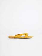 Frank + Oak Strappy Flat Sandal In Yellow