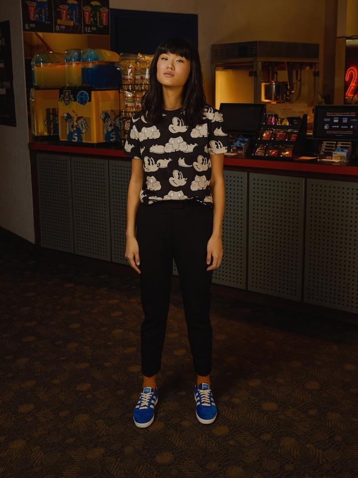 Frank + Oak Mickey Mouse All Over Print T-shirt - Black