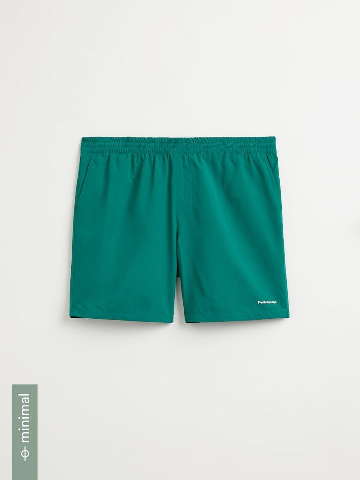 Frank + Oak Recycled Poly Summer Short In Green