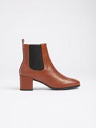 Frank + Oak The Belvedere Leather Ankle Boot In Brown