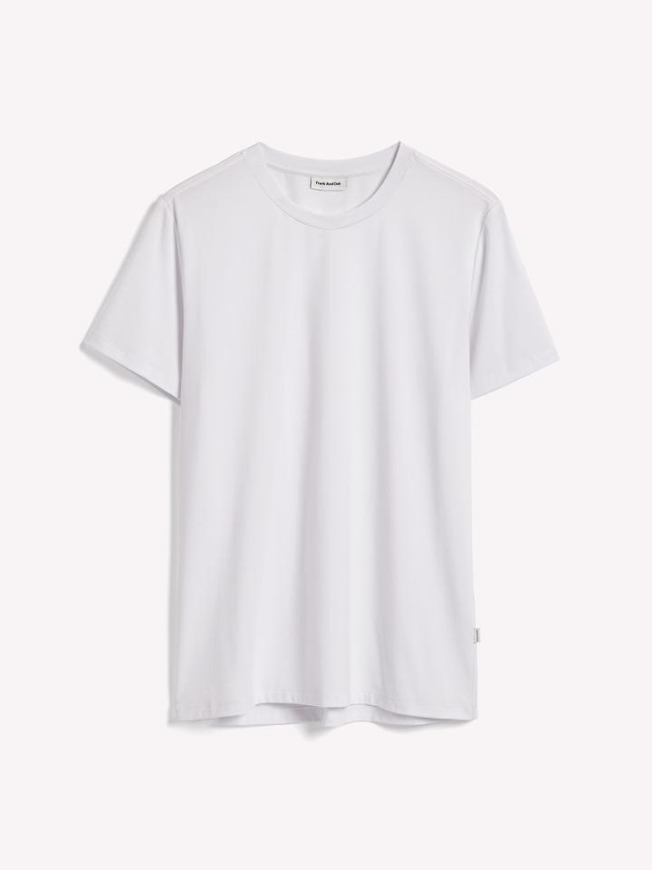 Frank + Oak Drirelease Jersey T-shirt In White