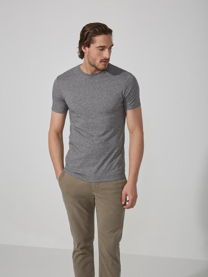 Frank + Oak Tencel-cotton-blend T-shirt In Mixed Green