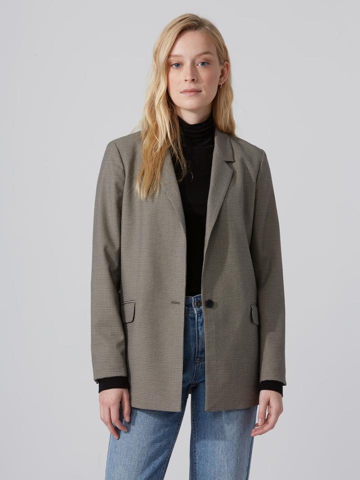 Frank + Oak Lined Houndstooth Blazer