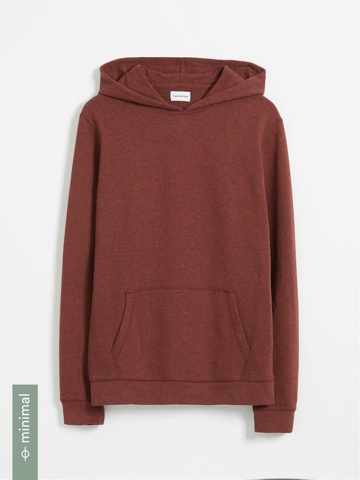 Frank + Oak Organic Cotton And Recycled Polyester Terry Hoodie - Rust