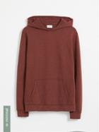 Frank + Oak Organic Cotton And Recycled Polyester Terry Hoodie - Rust