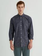 Frank + Oak Lightweight Slub-cotton Shirt In Navy