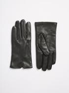 Frank + Oak Lambskin Leather Gloves - Black