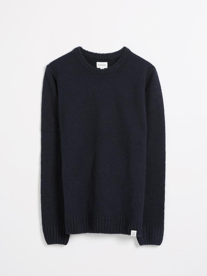 Frank + Oak The Nordique Multi-yarn Sweater - Blue Grey