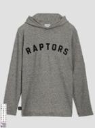 Frank + Oak Toronto Raptors Waffle-knit Pullover Hoodie In Grey