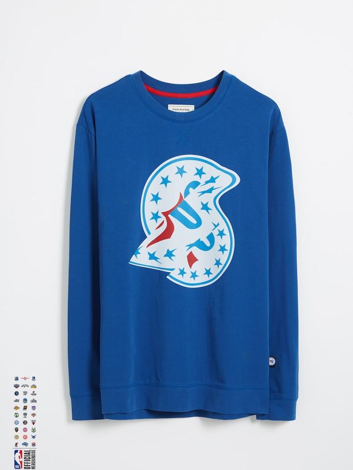 Frank + Oak Philadelphia 76ers Twisted Logo Long-sleeve T-shirt