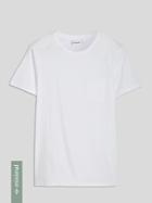 Frank + Oak Organic Cotton Pocket T-shirt In White