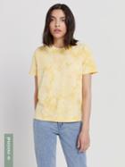 Frank + Oak Good Cotton Tie-dye Tee In Yellow