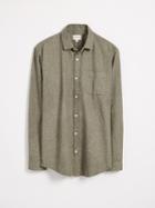 Frank + Oak Marled Cotton Shirt - Green