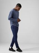 Frank + Oak Sc Drirelease&reg; Long-sleeve T-shirt In Washed Blue
