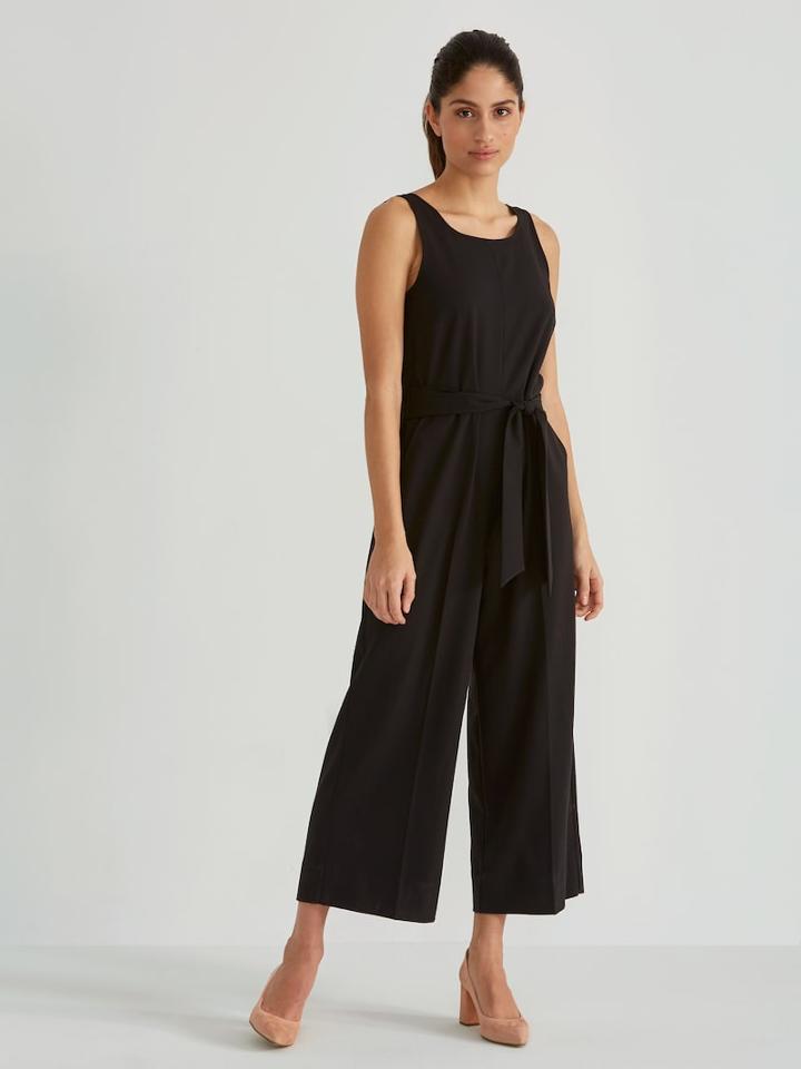 Frank + Oak Straight-leg Gabardine Jumpsuit In Black