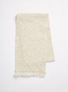 Frank + Oak Donegal Wool Knit Scarf - Off White