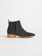 Frank + Oak The Palace Oiled Suede Chelsea Boot - Charcoal