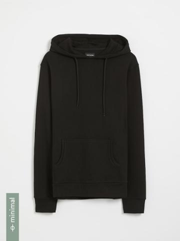 Frank + Oak Organic Cotton Terry Hoodie In True Black