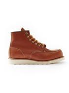 Frank + Oak Red Wing Moc Toe Leather Boot In Rust