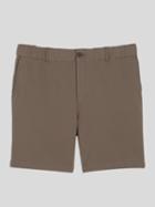 Frank + Oak Woven Stretch Twill Jogger Shorts In Chocolate Chip