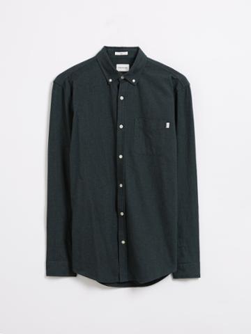 Frank + Oak The Brushed Jasper Oxford Shirt - Dark Balsem