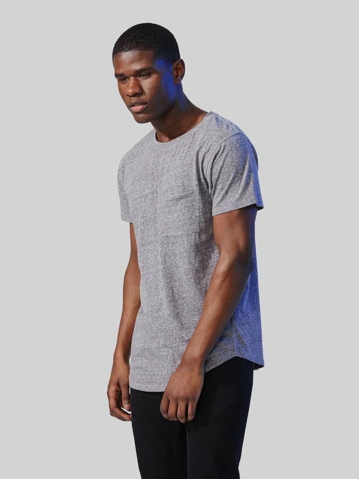Frank + Oak Chapter X Frank And Oak Uro Pocket Tee In Grey