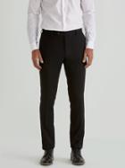 Frank + Oak The Laurier Sharkskin Stretch-wool Suit Trouser In Black